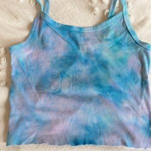 Tie dye cropped tank